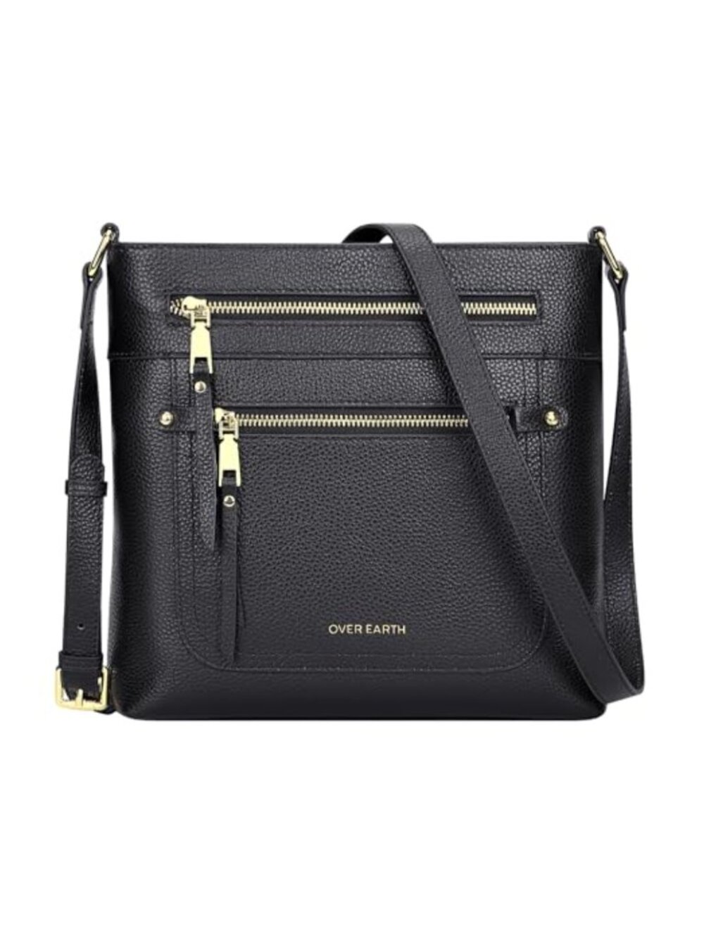 Genuine Leather Crossbody Bag Multi Pocket Purse